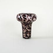 Glass leopard print vase, Italian design, 1970s, made in Italy