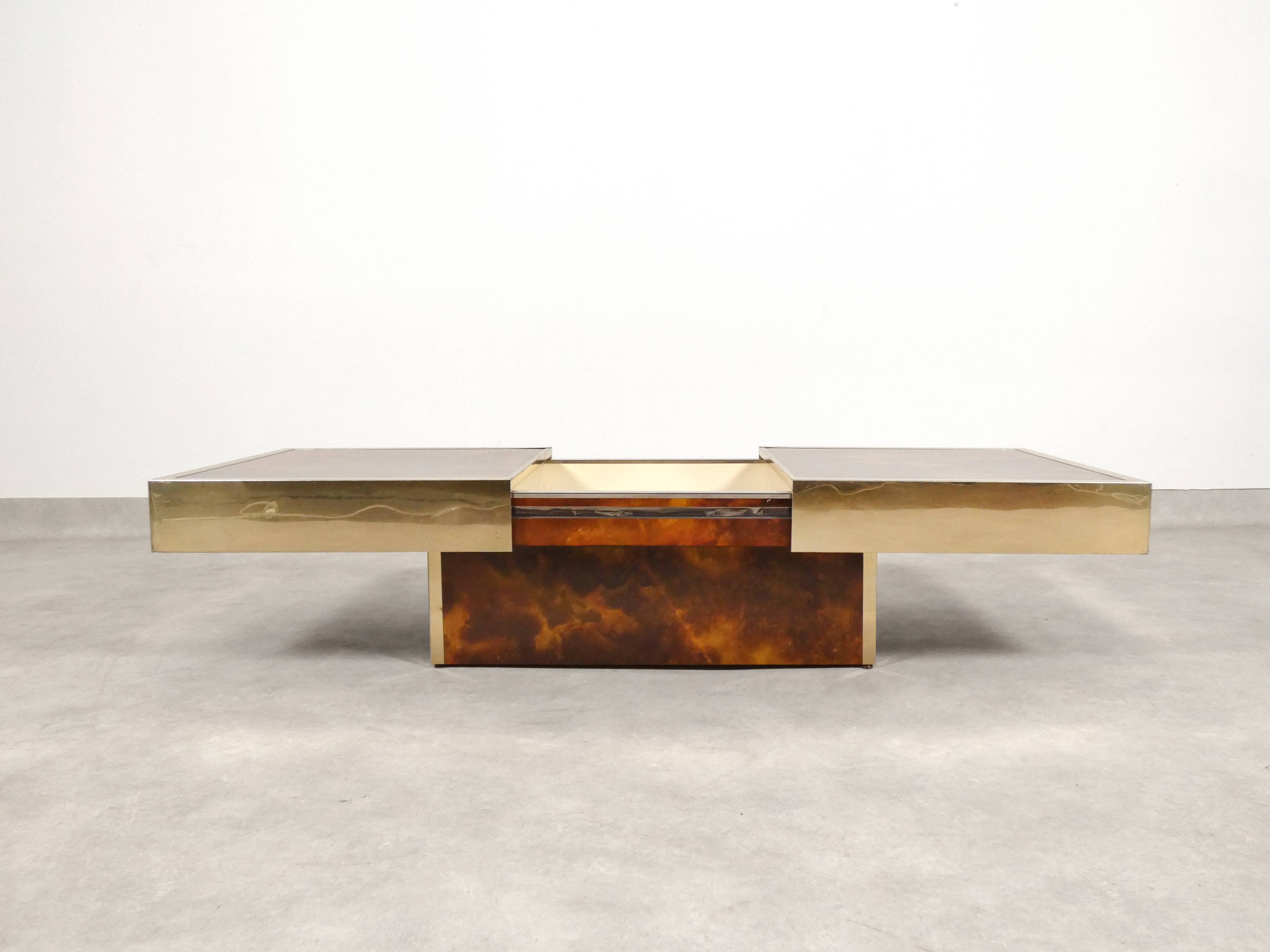 Cofee table with hidden bar by Maison Lancel