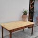 Old rustic farm table 2 drawers 1900s - 1m62