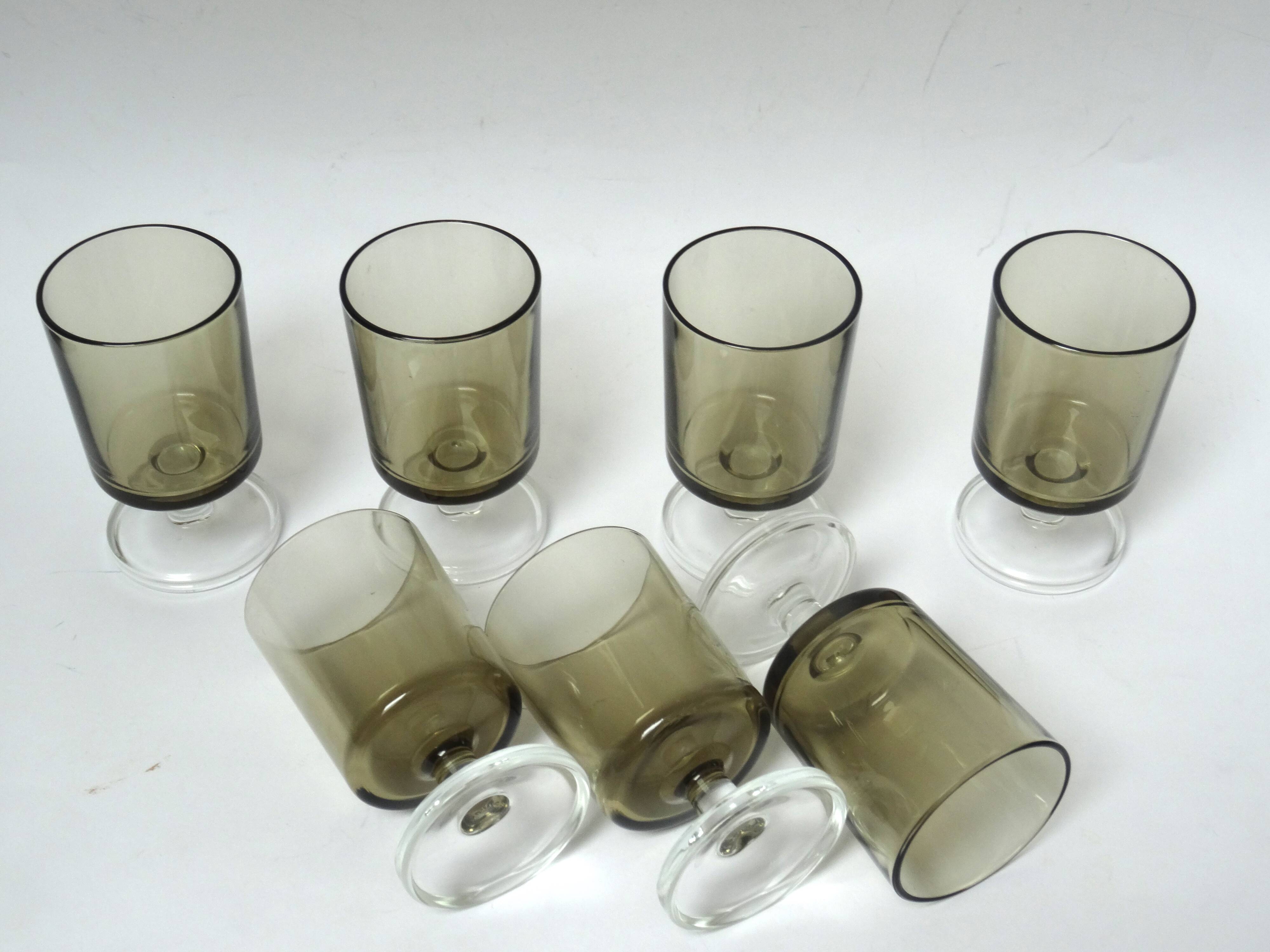 7 white wine glasses Luminarc Sweden