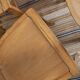 6 bistro chairs, blond wood, typical Luterma brand, 1950s-60s