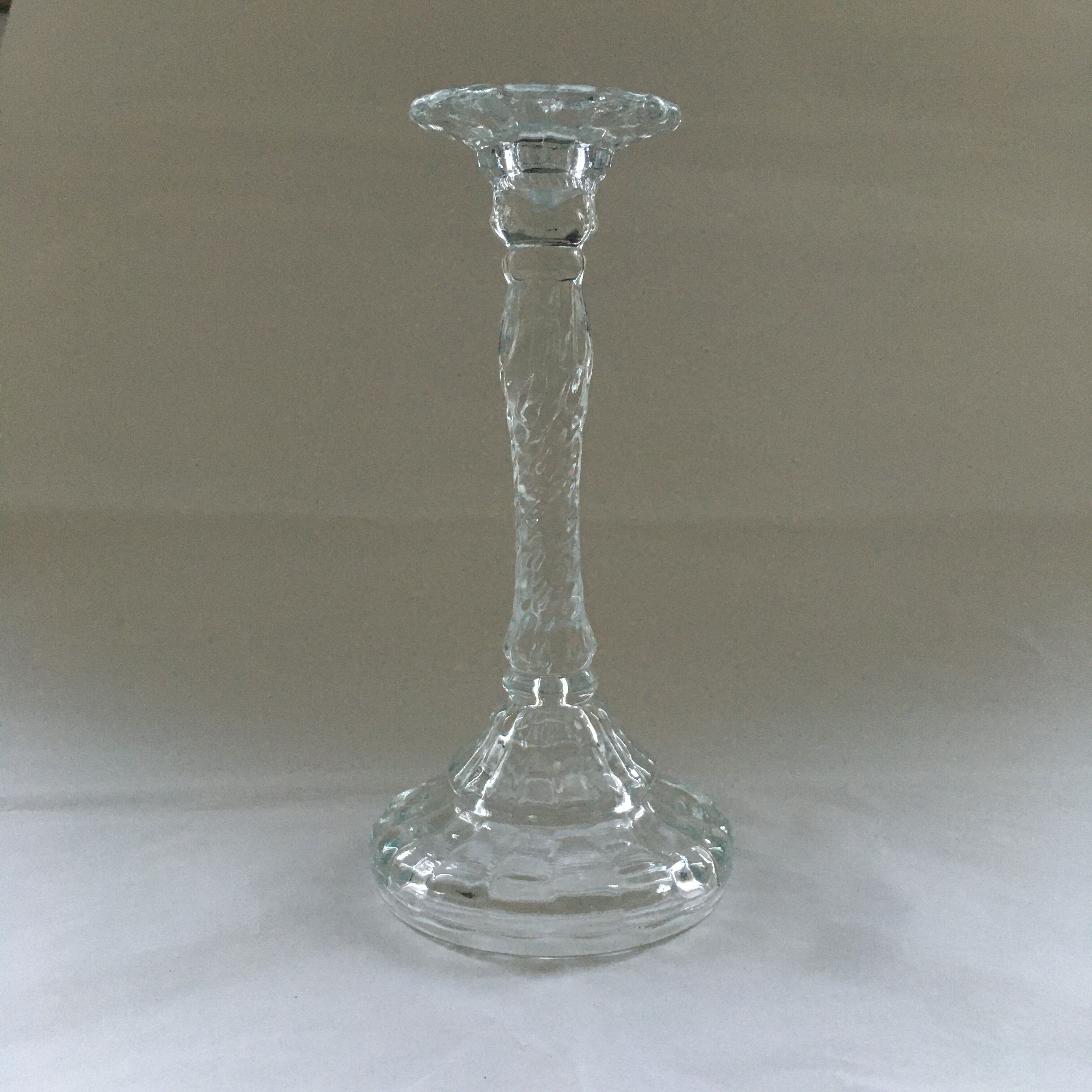 Glass candle holder