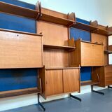 Mid-Century Modern modular wood bookcase from 50s