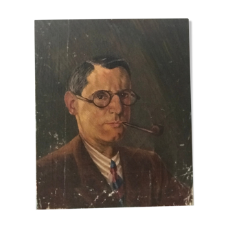 Portrait huile