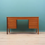 Bureau en teck, design danois, années 1970, fabriqué au Danemark