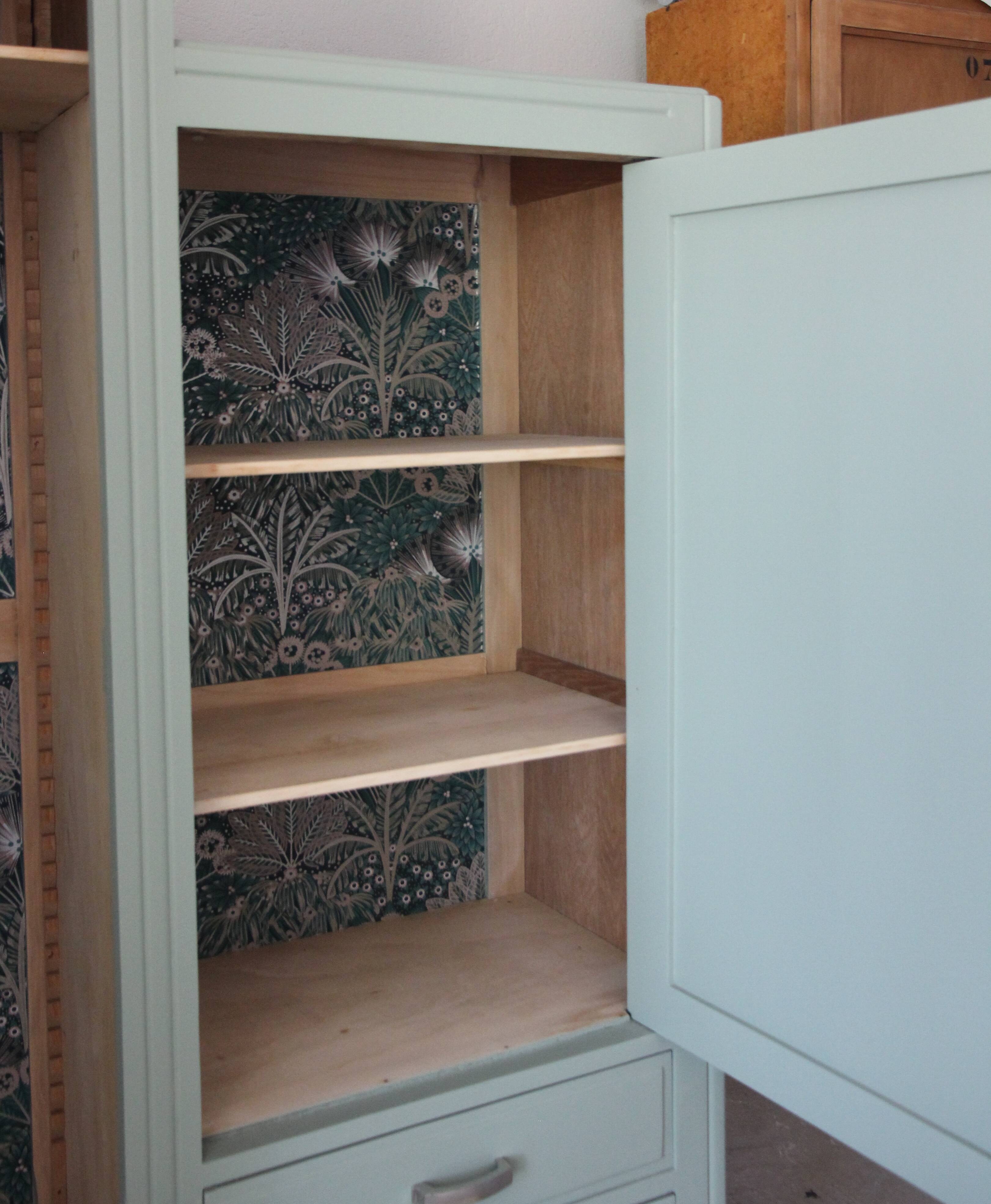 Asymmetrical art deco cabinet