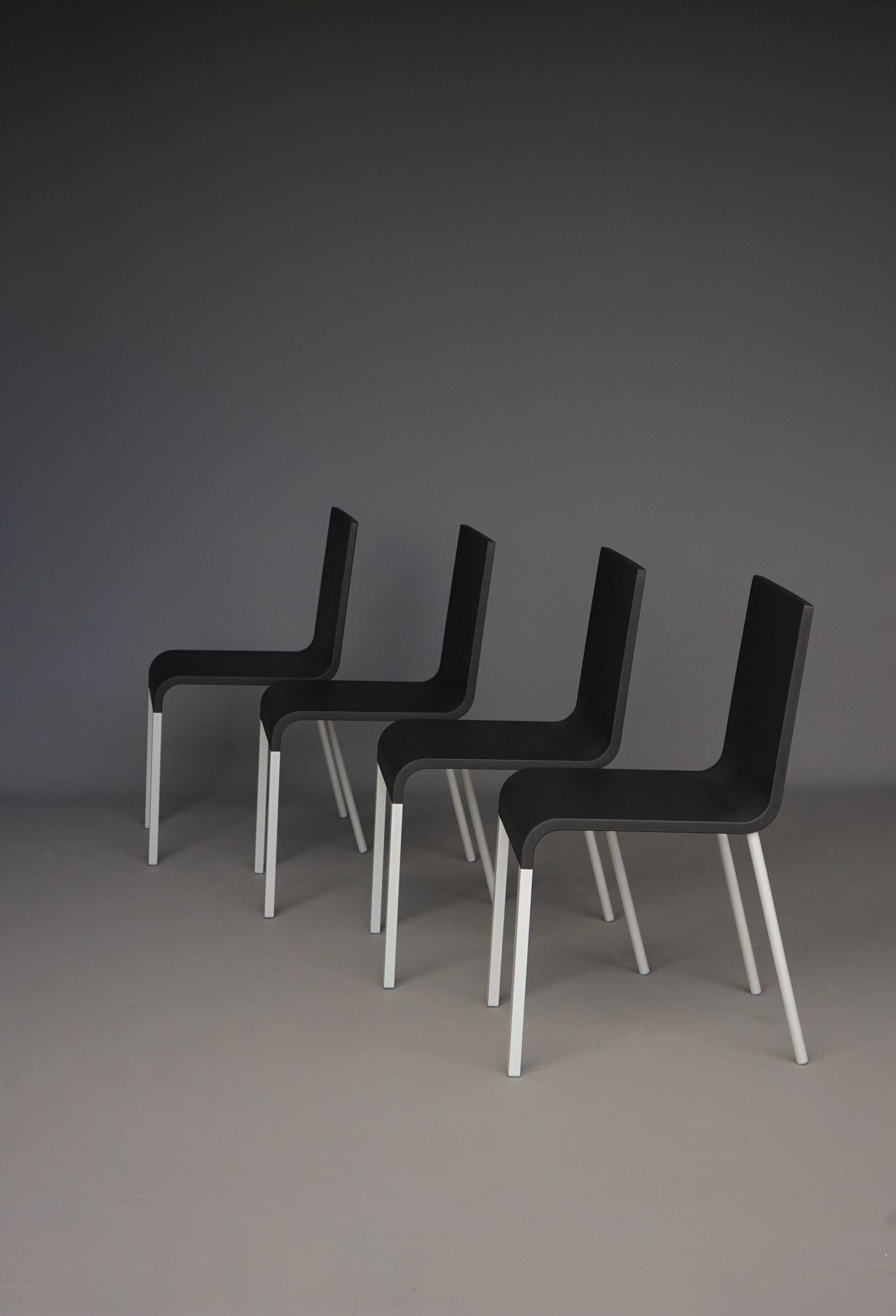 03 Chaises de salle à manger de Maarten van Severen pour Vitra. Lot de 4