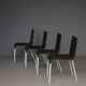 03 Chaises de salle à manger de Maarten van Severen pour Vitra. Lot de 4