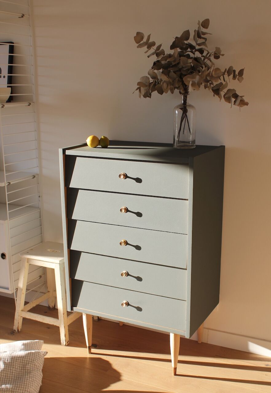 Repainted vintage dresser