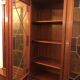 Mahogany wood bookcase and bronze handles