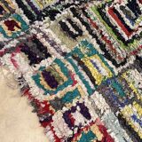 Tapis Berbère Boucherouite coloré - 153 x 157 cm