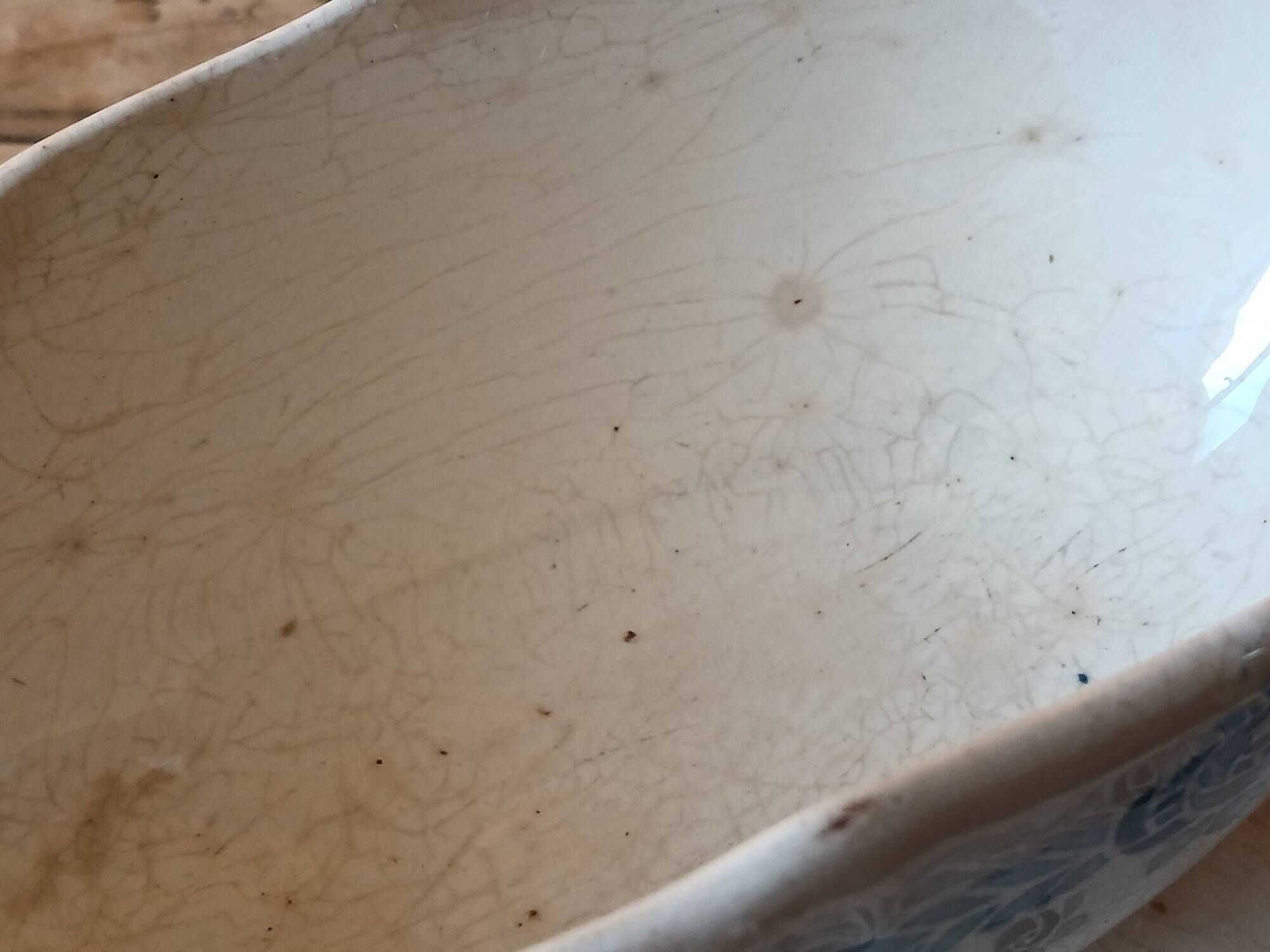 Sauceboat ironstone 1900 - Sarreguemines earthenware Adria series