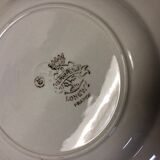 Set of 8 plates Longwy Tournefeuille