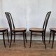 Lot 4 chairs bistrot wood curve stamp tuna and decor seat art nouveau