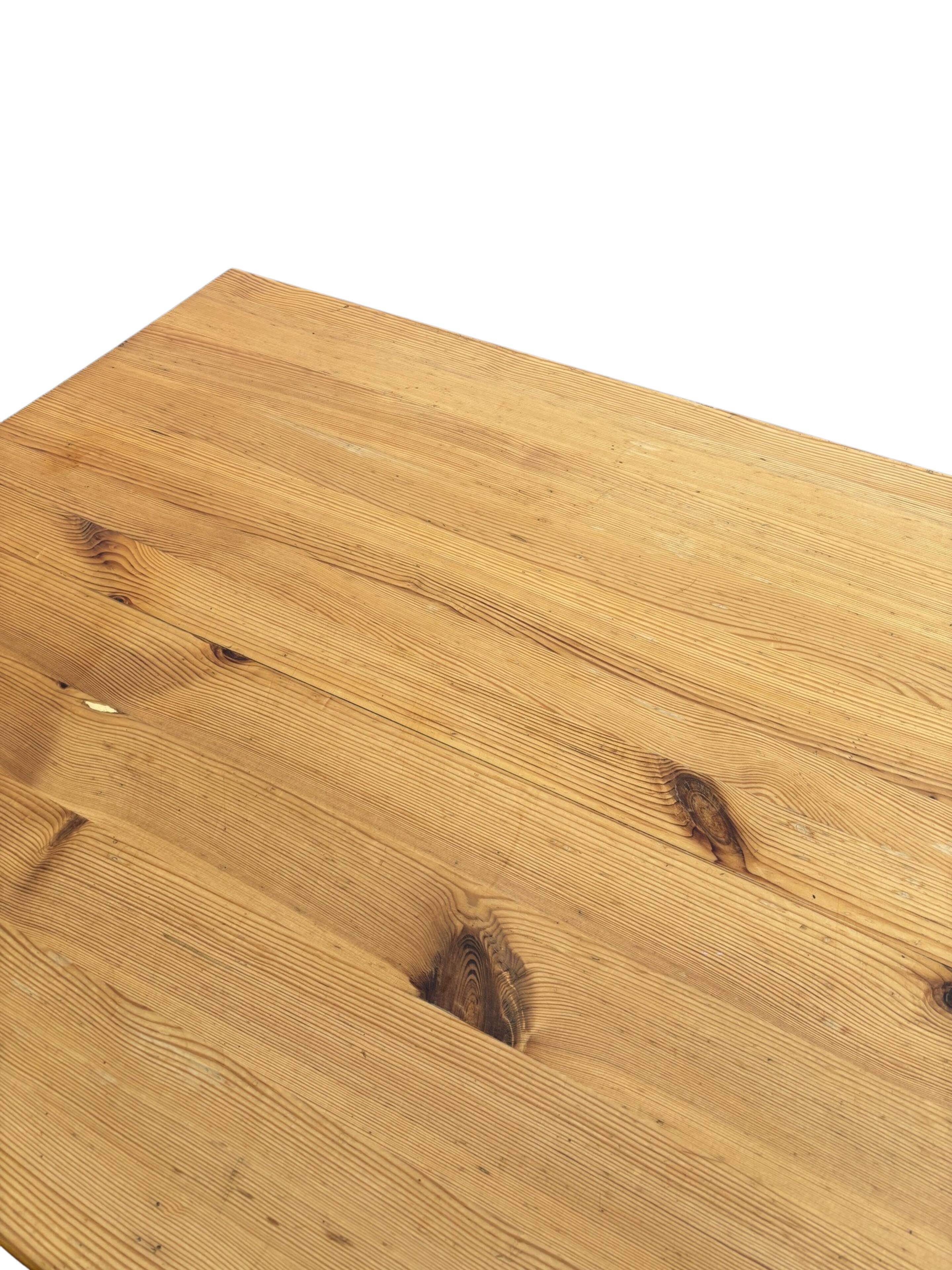 Vintage dining table pinewood 1960 minimalist dining table
