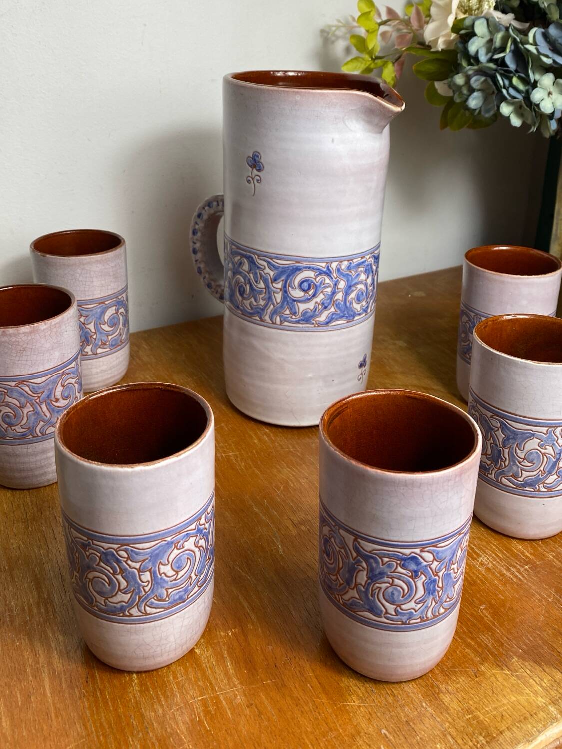 Ceramic orangeade set