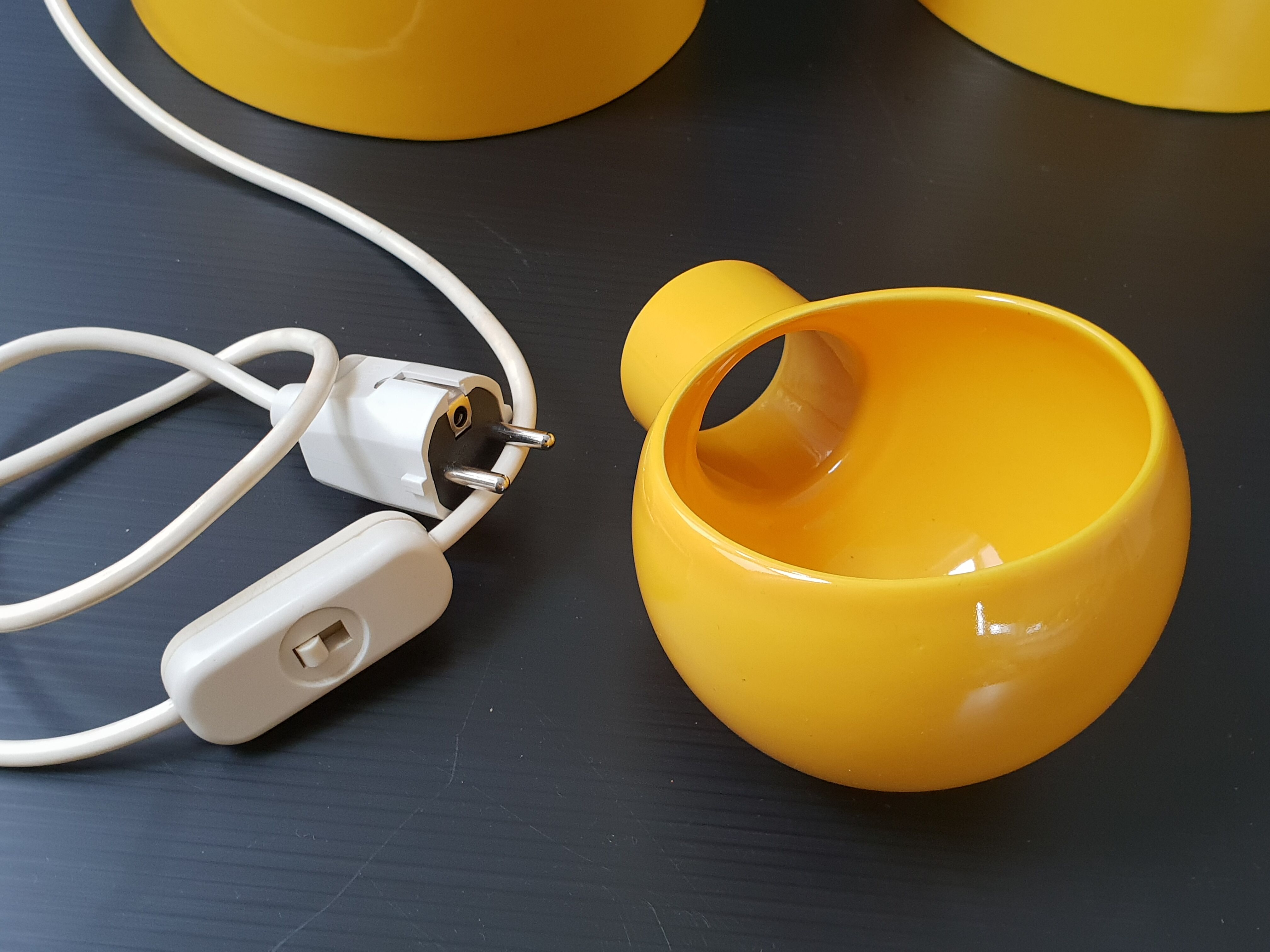 Pair of vintage SC3 lamps by Marcello Cuneo for Gabbianelli