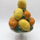 Majolica centrepiece – "Citrus Basket", Italy 1960s