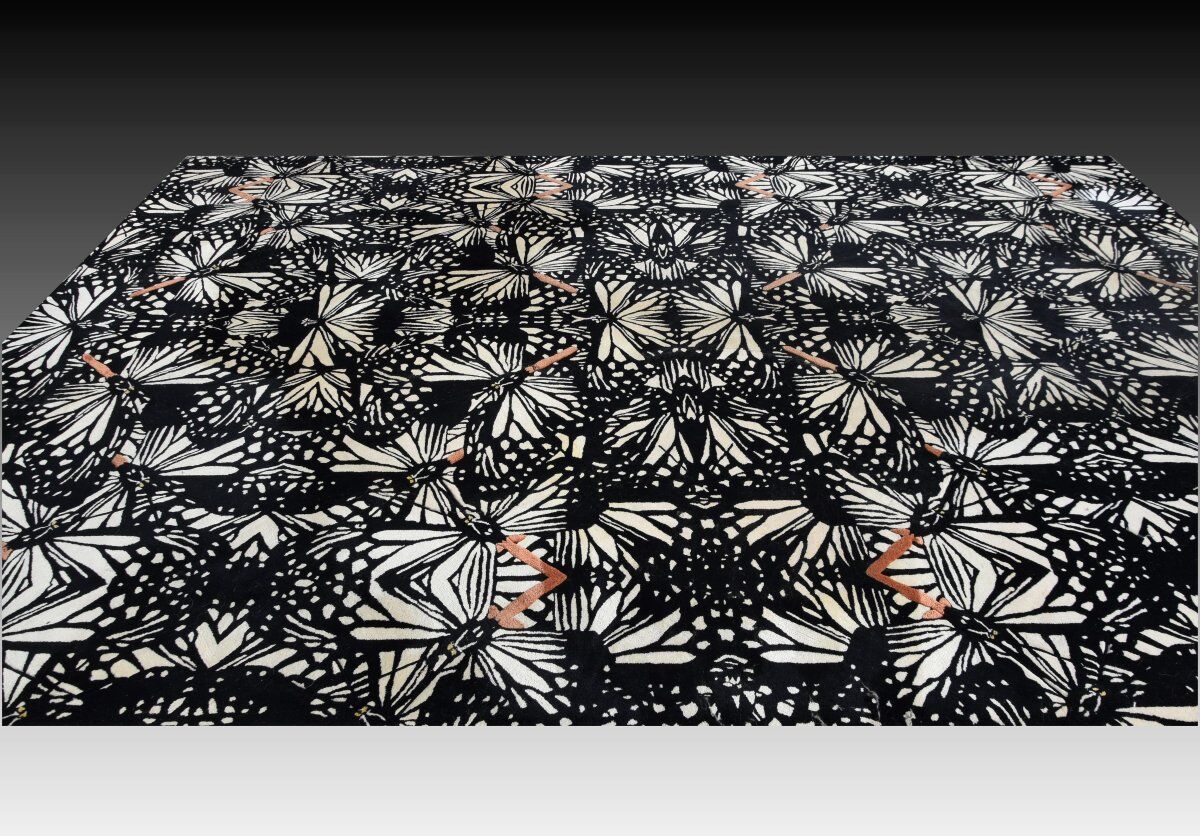 Large modern rug Roche Bobois: 3.94 x 2.73 metres