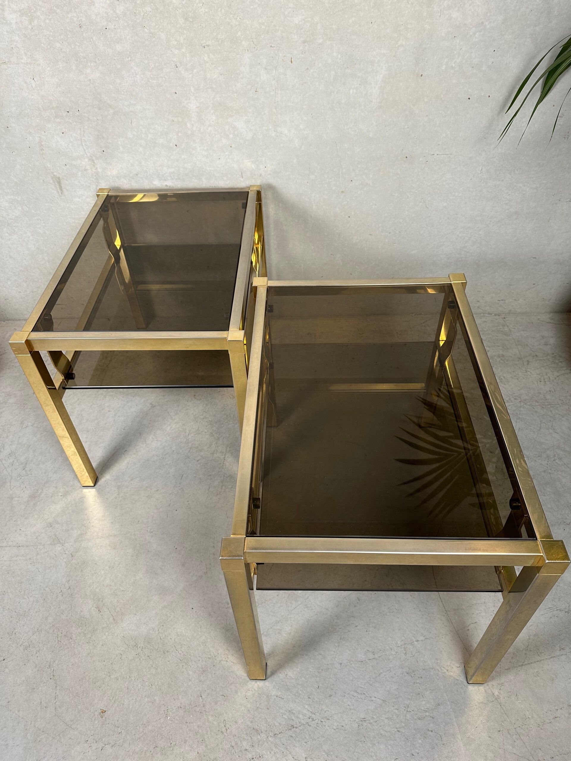 2 tables d'appoint Hollywood Regency