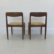 Vintage Danish Dining Chairs in Teak by H.W. Klein for Bramin, Set of 2