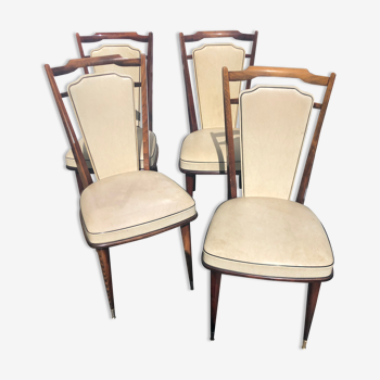 4 chaises vintages des années 70