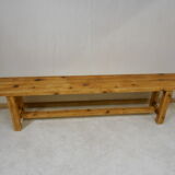 Mountain farm table and two benches