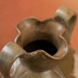 Art Nouveau glazed stoneware vase by Louis Lourioux - wolf mark