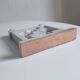 1960s crackle ceramic candle holder