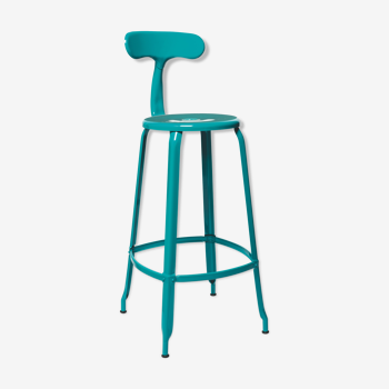 Chair nicolle® h75cm metal blue turquoise glossy ral 5018