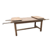 Renovated farmhouse table with extensions