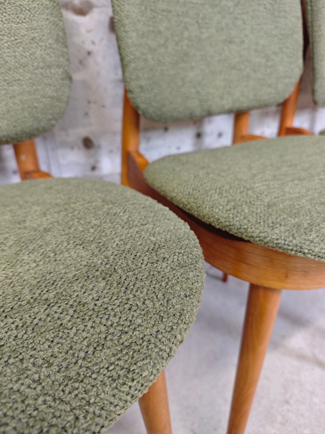 Set of 4 Baumann Pégase chairs