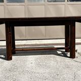 Georges Robert pine and oak dining room table, 1960s