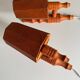 Vintage Swedish wall sconces in pine, 1970s, set of 2