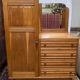 Asymmetrical wardrobe wardrobe Art-Deco style, 1930s