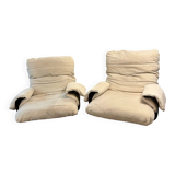 Armchairs (2) ligne roset marsala