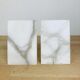 Pair of greenhouse books alabaster white marble