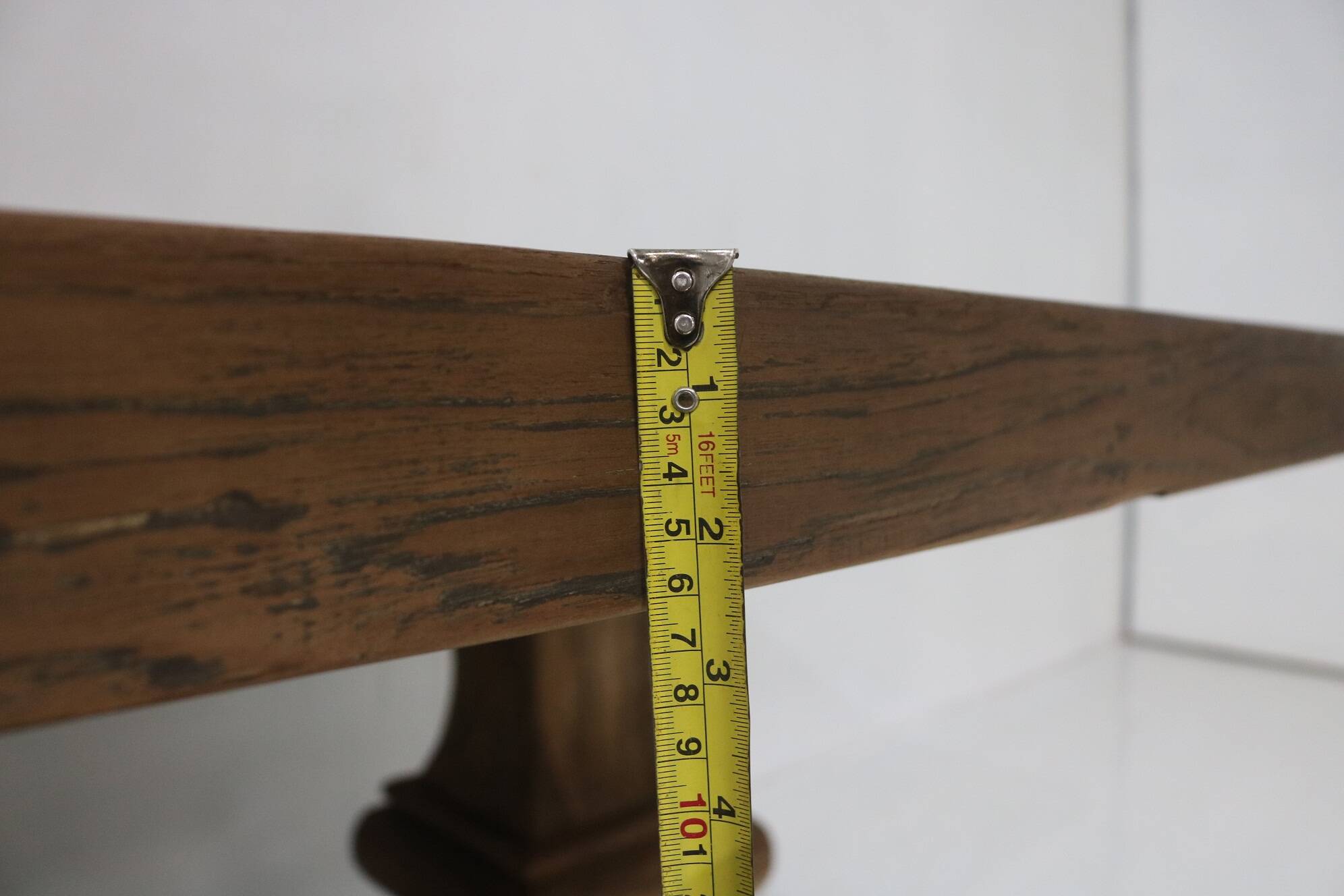 Solid oak monastery table - length 400 cm