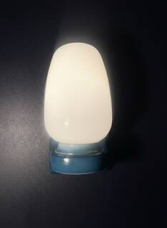 Vintage blue Tovi wall light Mid Century Modern/Space Age opaline scandi
