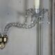 Pair of cut crystal wall sconces in the style of Maydwell and Windle, England, 18th century.