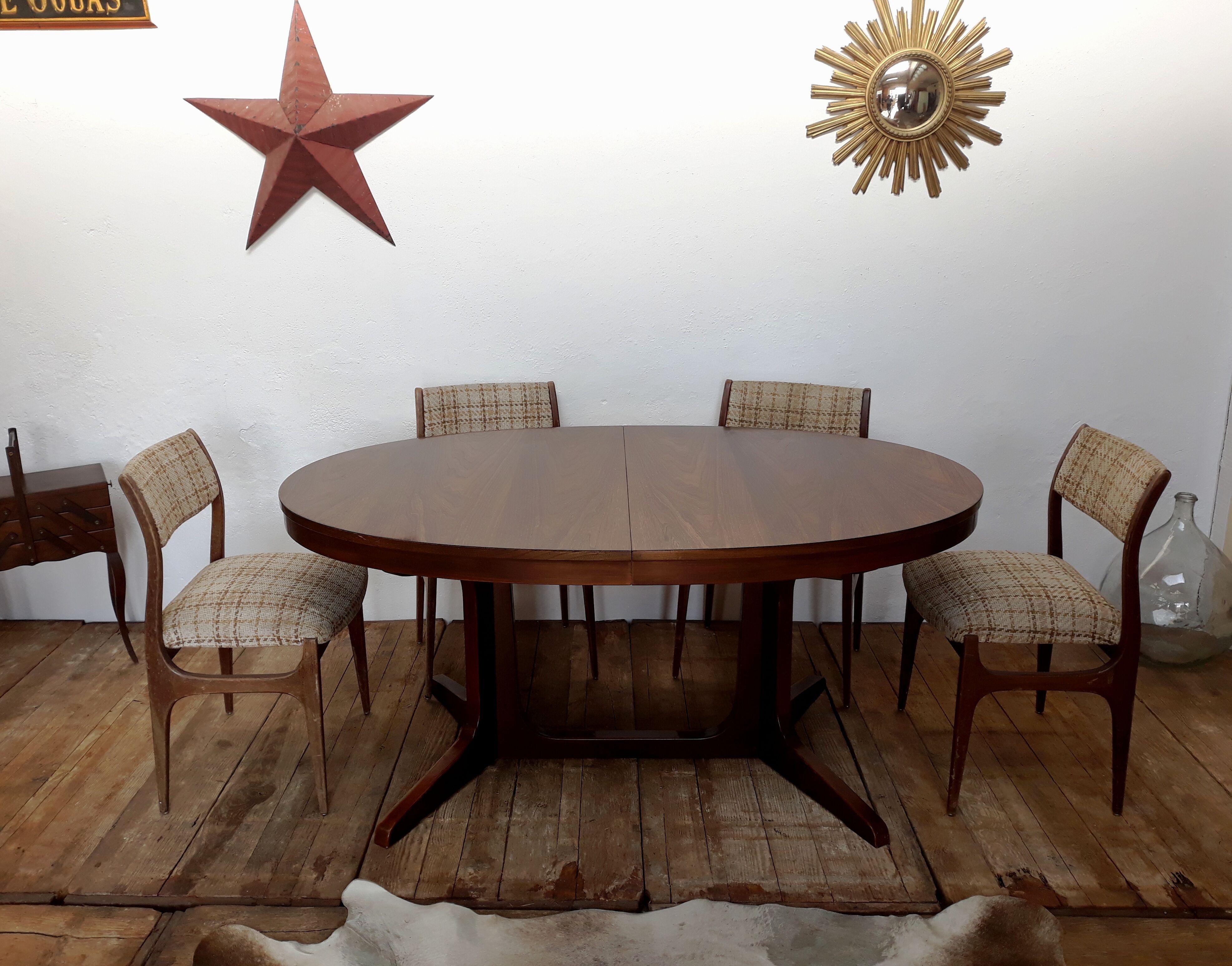 Table extensible vintage Baumann 1970