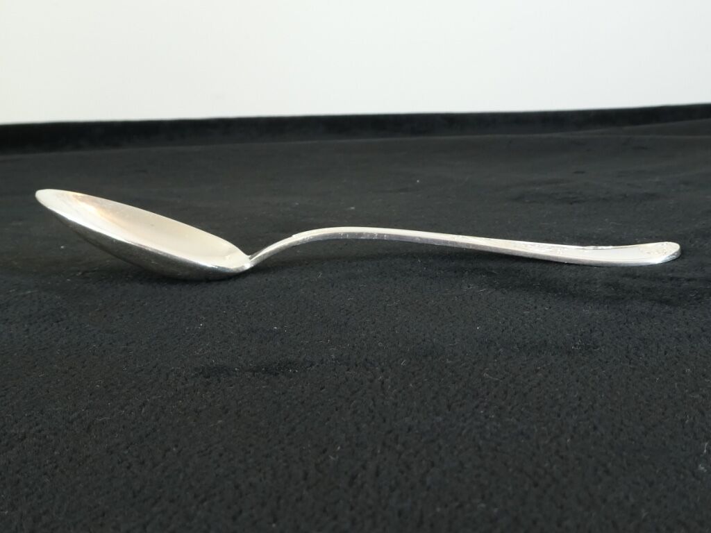 12 large spoonfuls in silver metal LOUIS XV Style MARLY