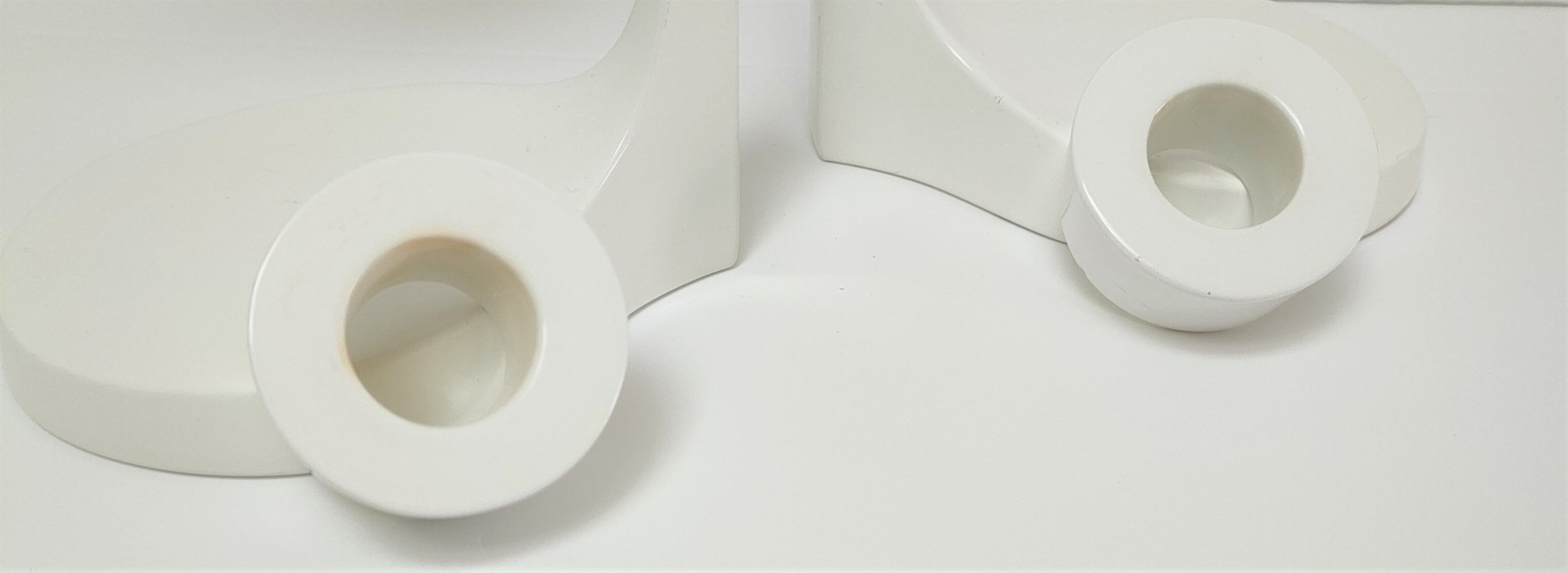 Pair of designer candle holders by Monika Mulder for vintage Ikea