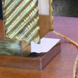 Lampe de table en laiton massif 1970