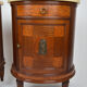 Paire de chevets Art Déco demi-lune en acajou vers 1925