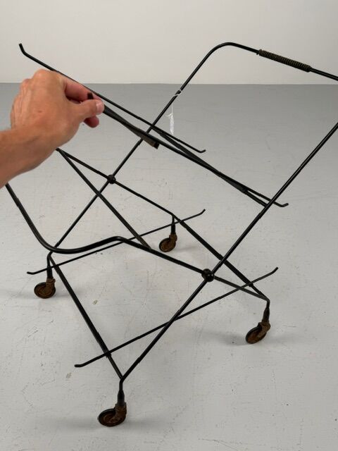 Teak and string cart by Jie Gantofta for Paul Nagel