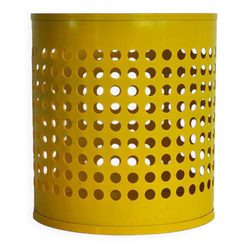 Corbeille à papier jaune RM conçue par Richard Müller, Danemark, années 1970