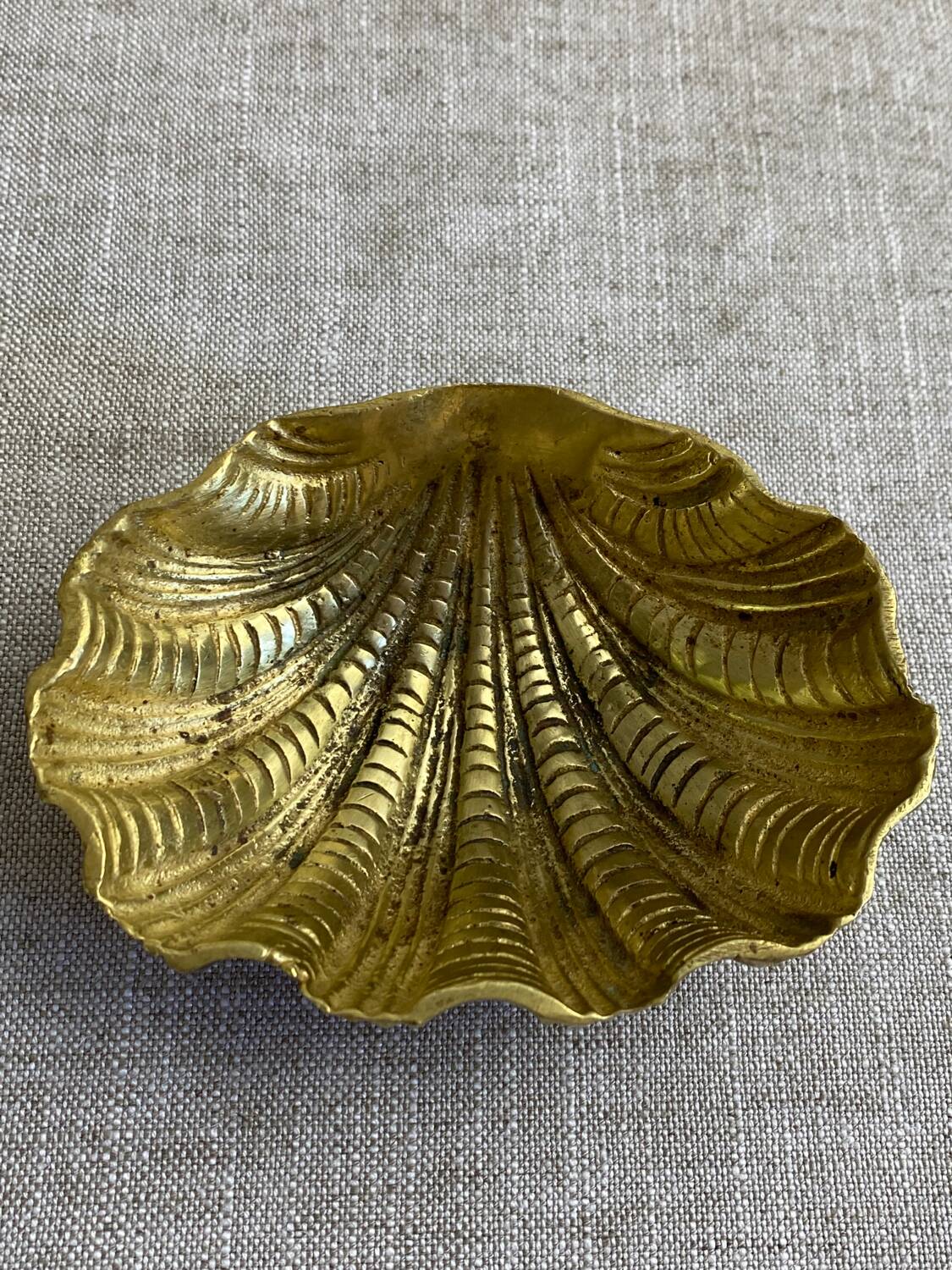 Bronze holy water stoup shell