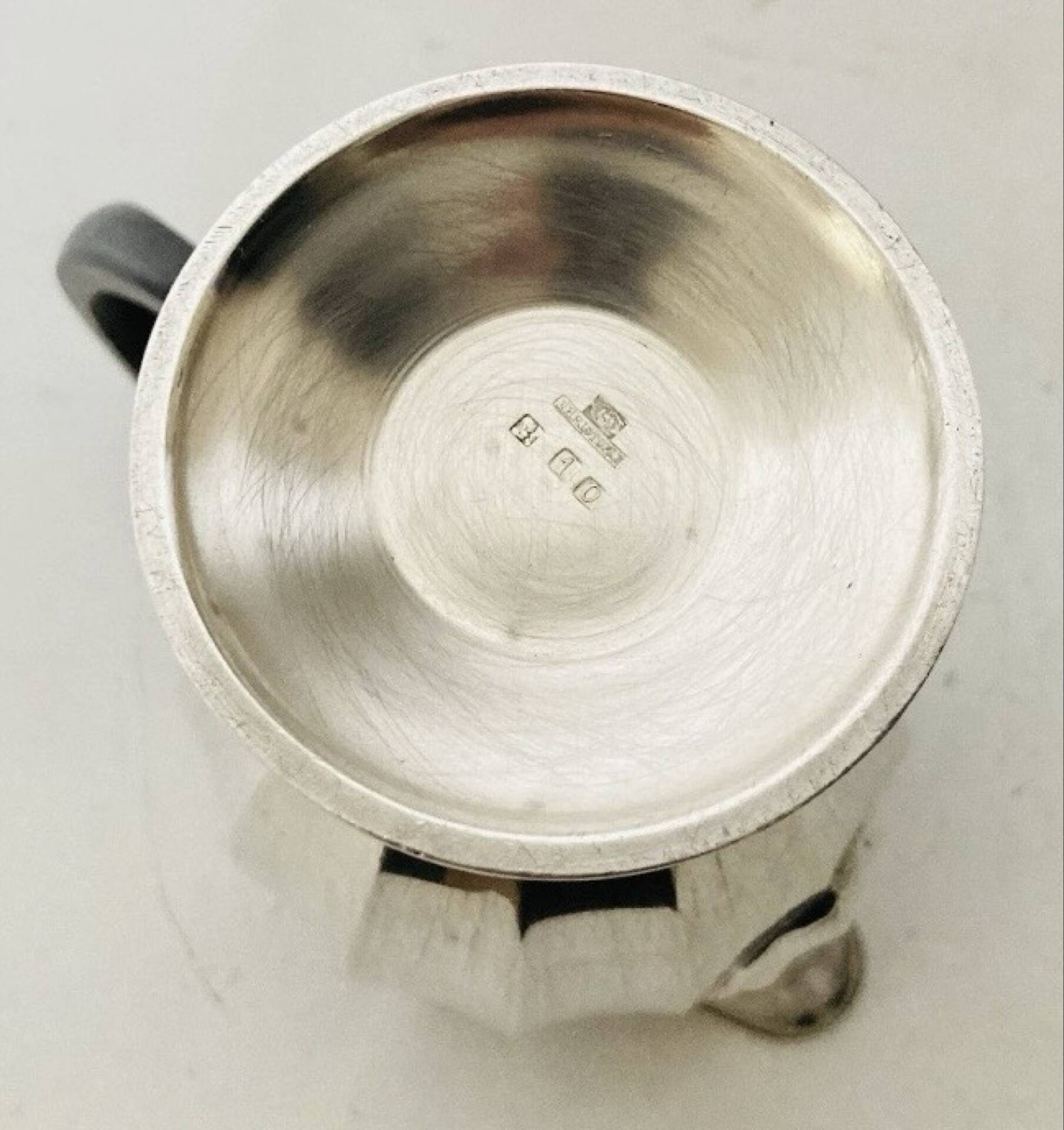 Art Deco milk jug CHRISTOFLE early 20th century in silver-plated metal with hallmark