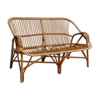 Seat rattan 60s vintage